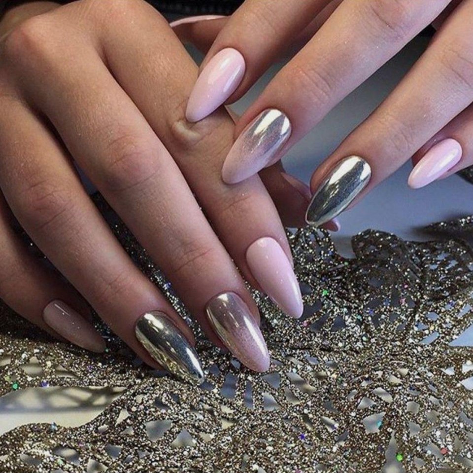 Френч с втиркой миндаль