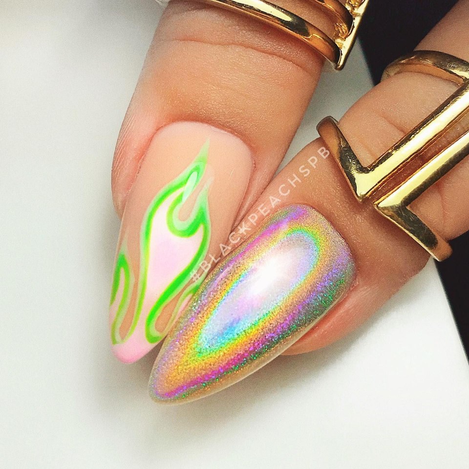 Френч 2020 миндаль с втиркой