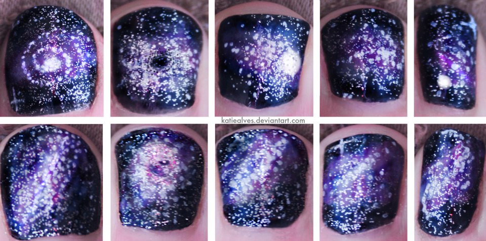 Акварельный маникюр на короткие ногти