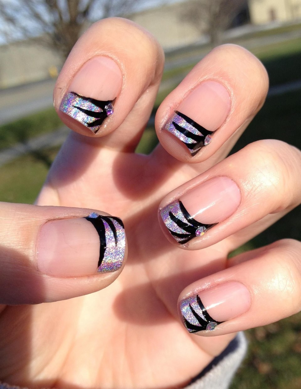 Маникюр необычный френч