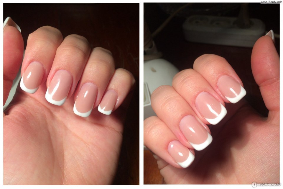 Коррекция французский маникюр