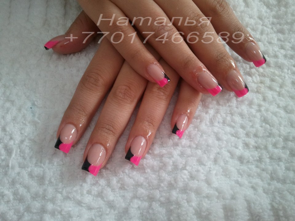 Ногти Инстаграм френч классический