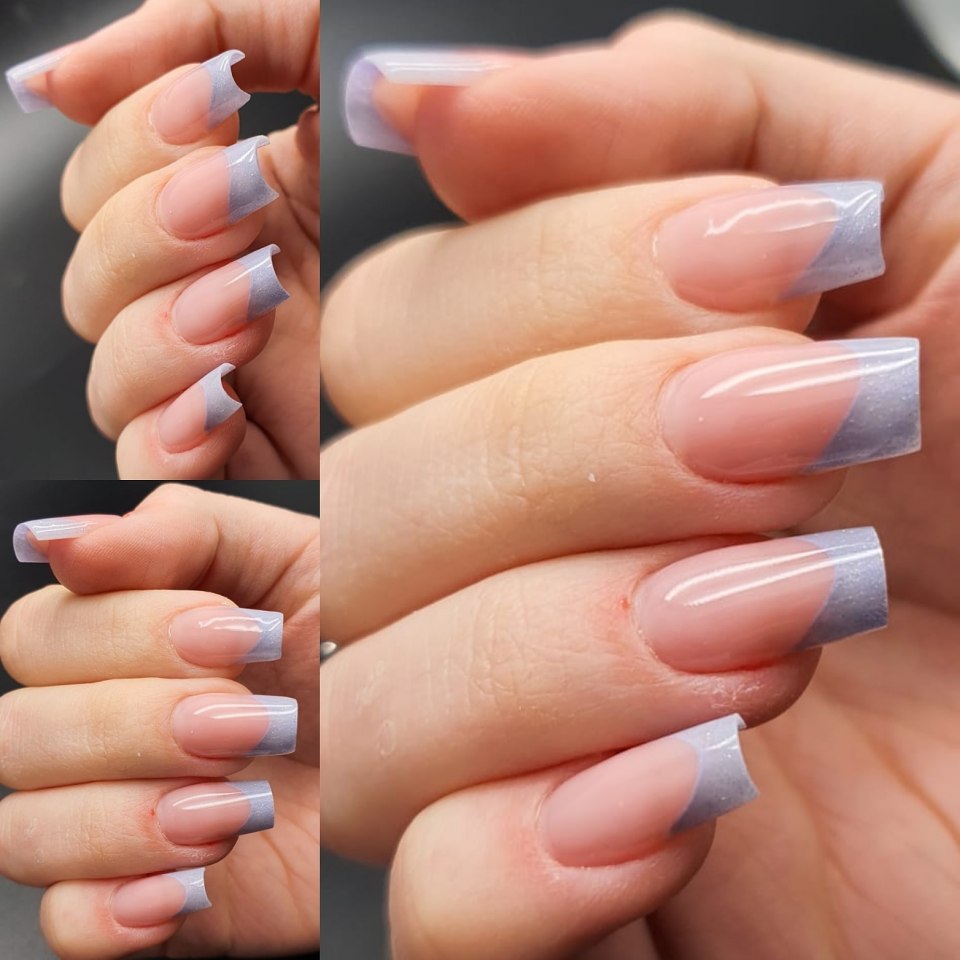 Французский маникюр с плотной основой