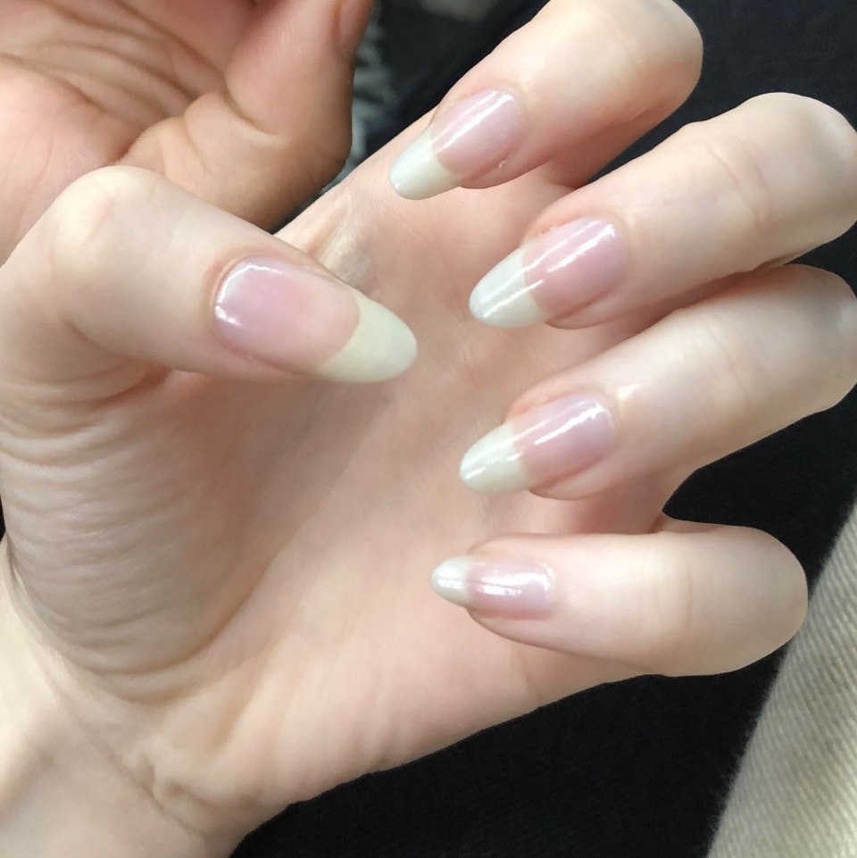 Ногти простые длинные