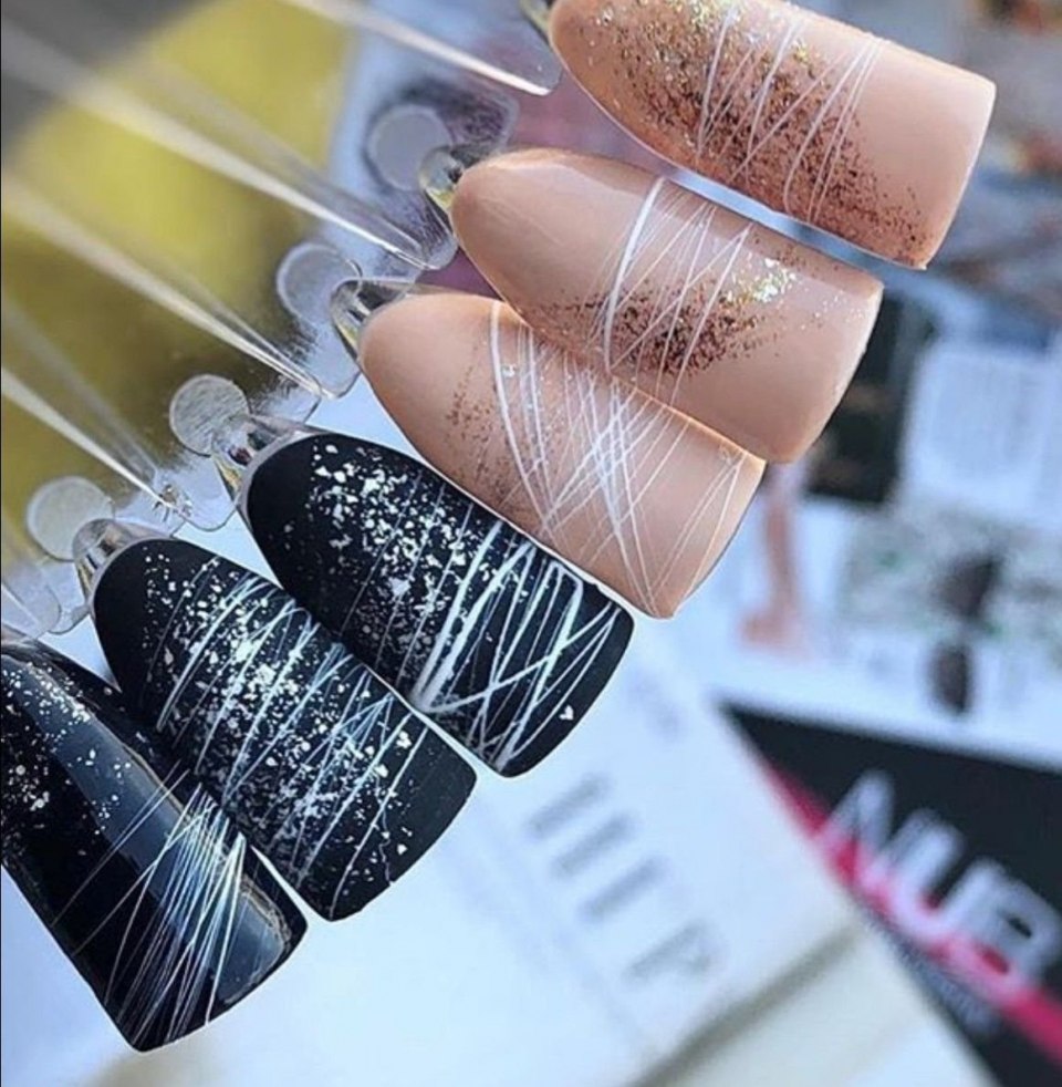 Паутинный маникюр