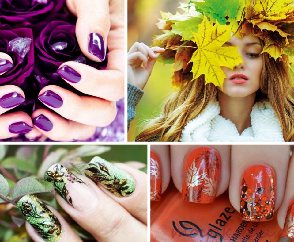 Маникюр в зеленых тонах