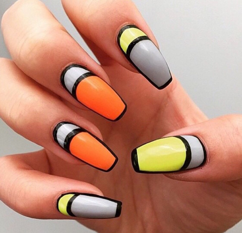 Маникюр Colorblock