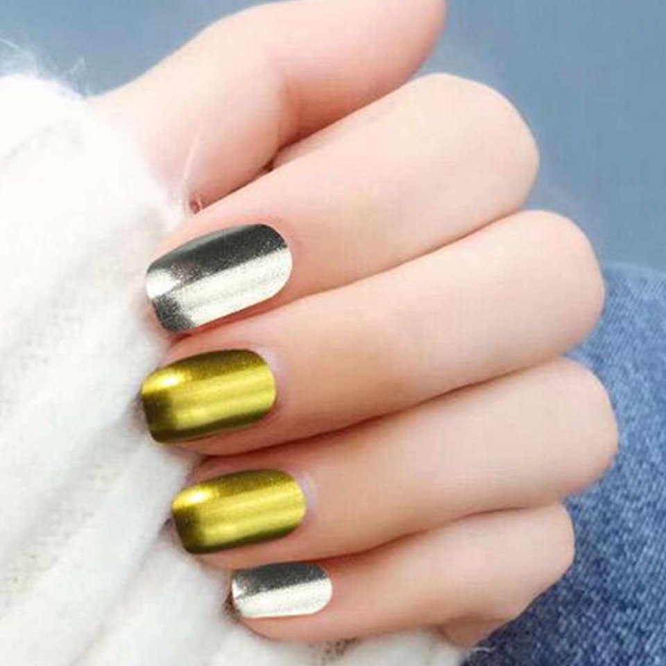 Светоотражающий гель лак золото