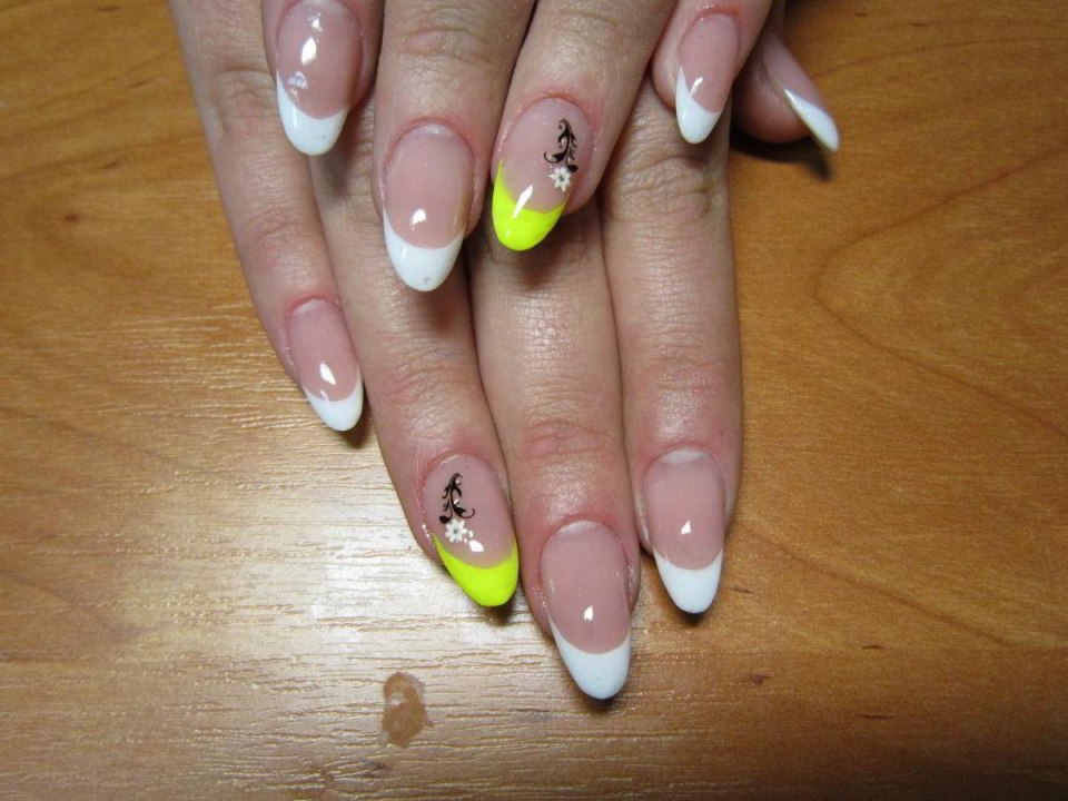 Разноцветный френч на новый год