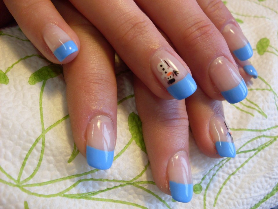 Френч цветной наращивание реклама