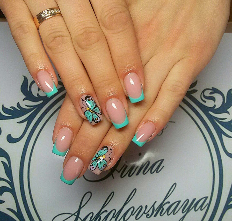 Разноцветный френч