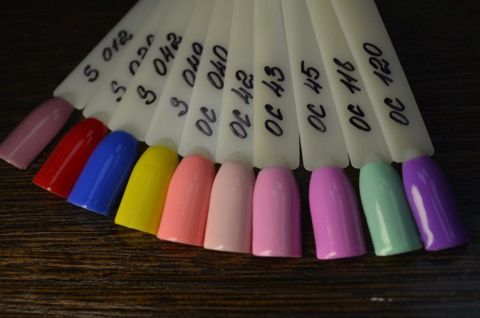 Палитра ногтей