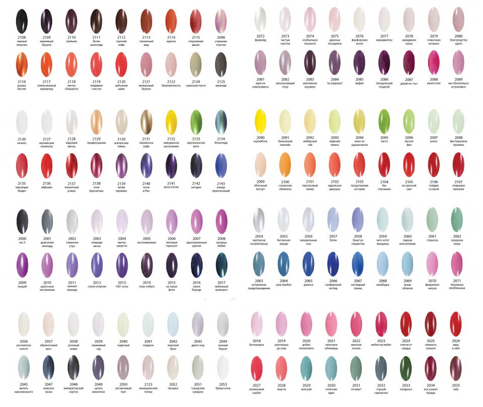 Палитра гель лаков Kapous