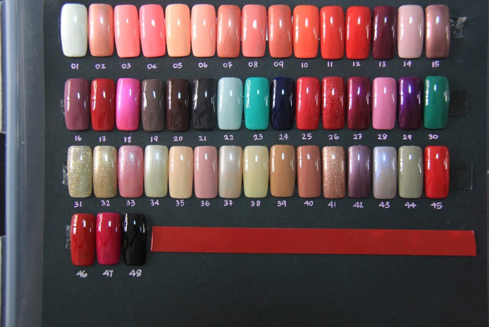 Палитра цветов гель лаков дива