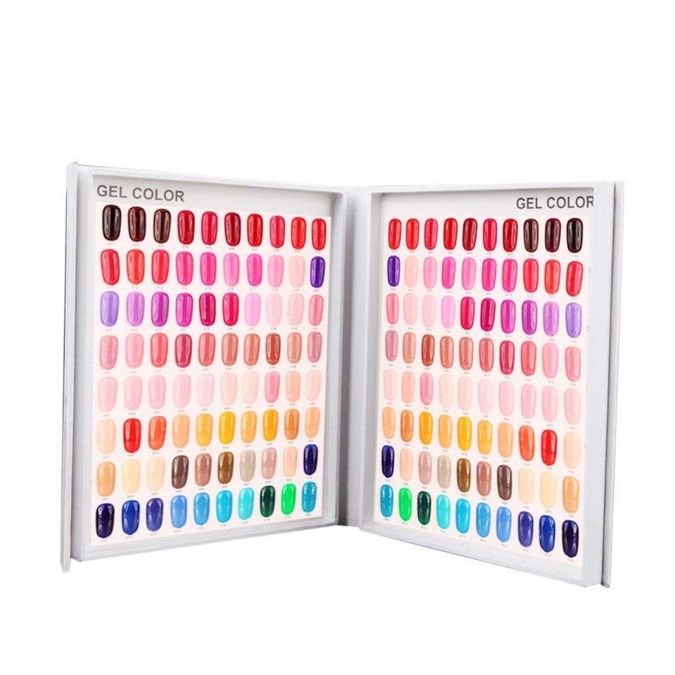Nail Gel Color Card палитра 120 цветов