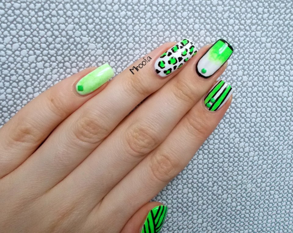 Ярко зеленый гель лак