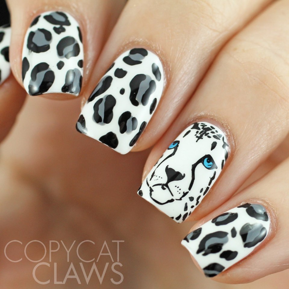 Ногти с животным принтом