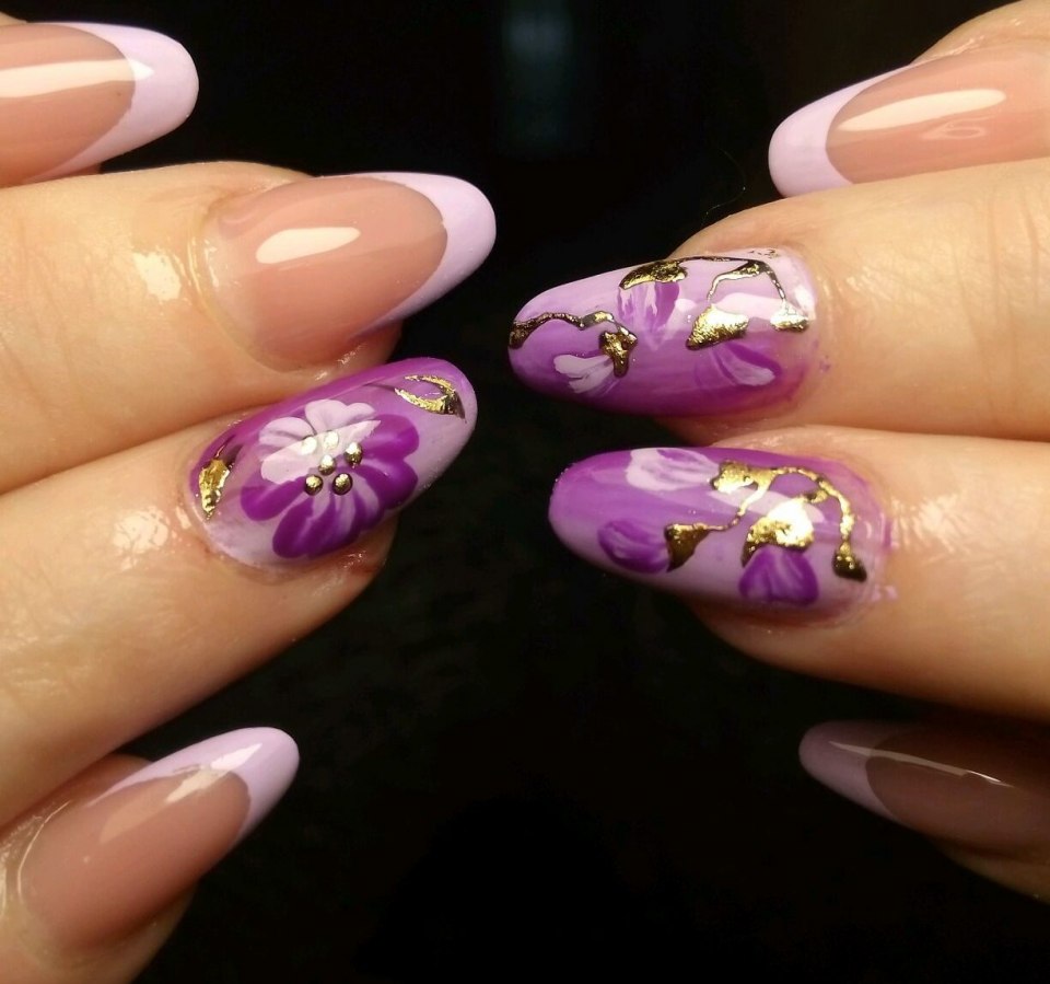 Фиолетовый френч