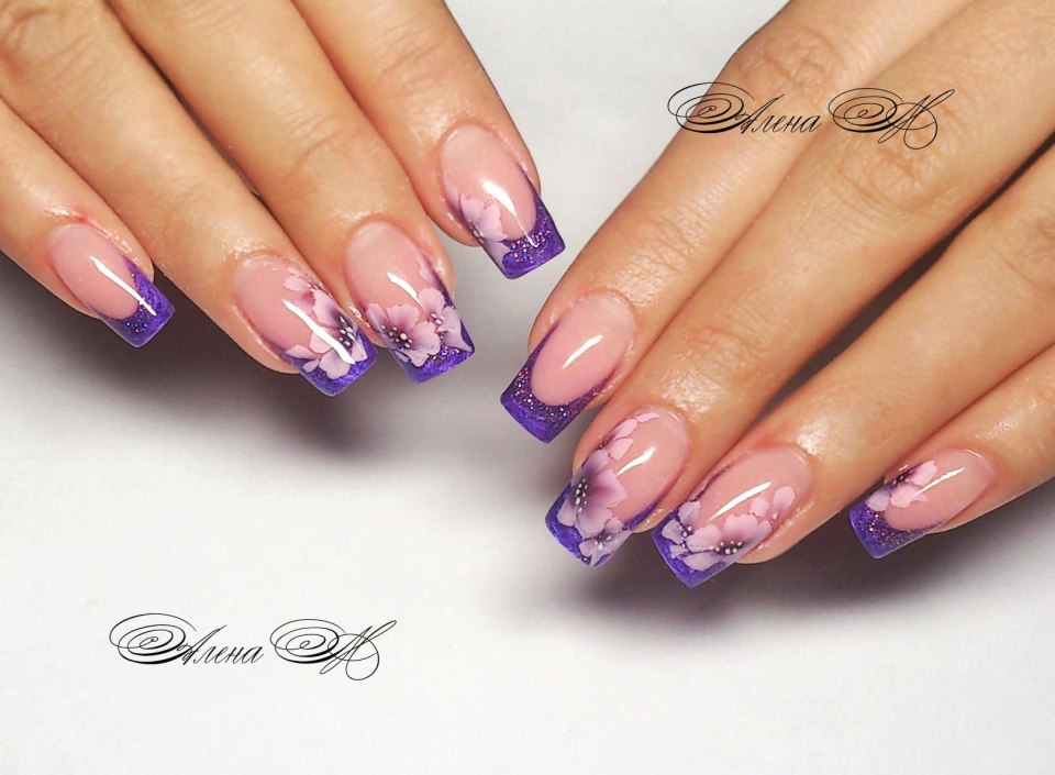 Фиолетовый френч