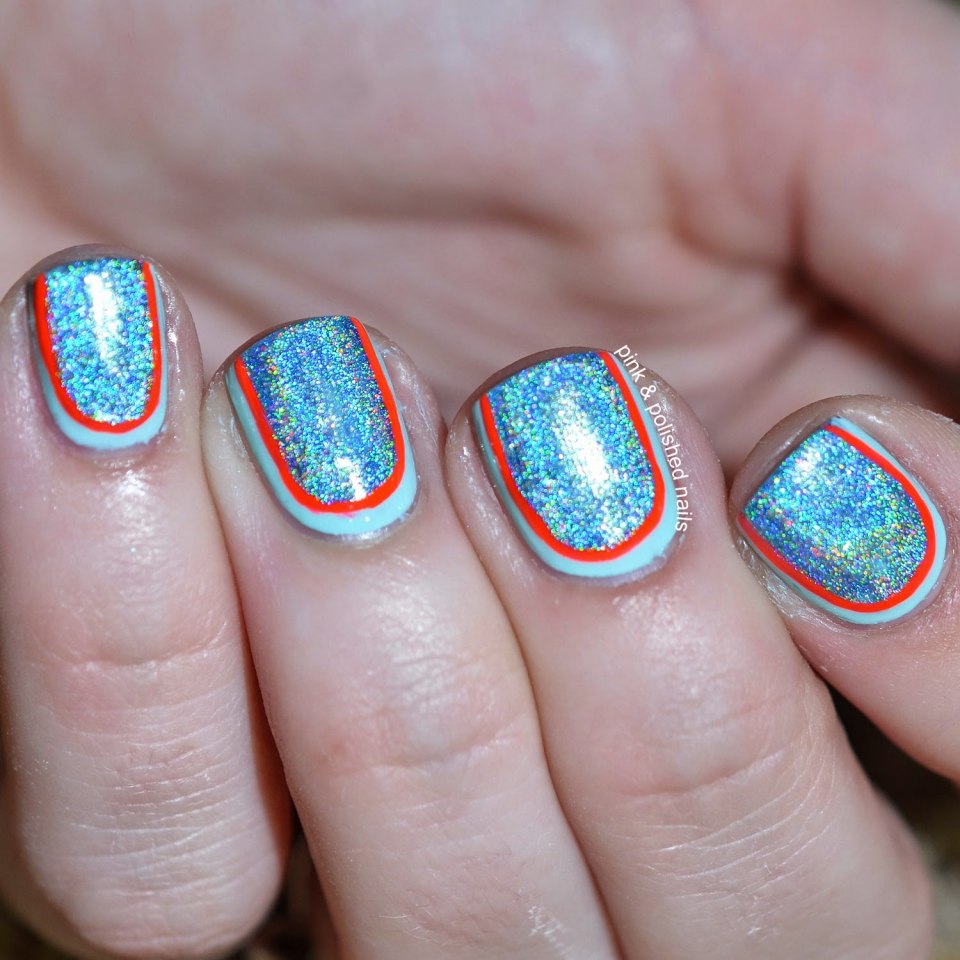 Маникюр руффиан блестками