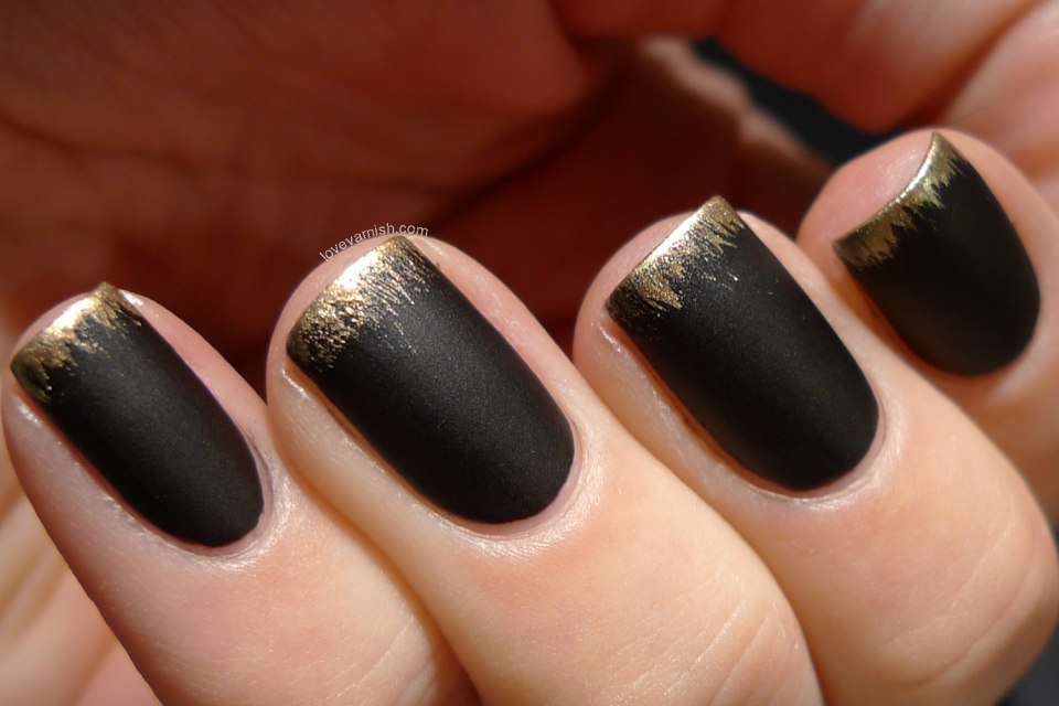 Маникюр из 2 цветов