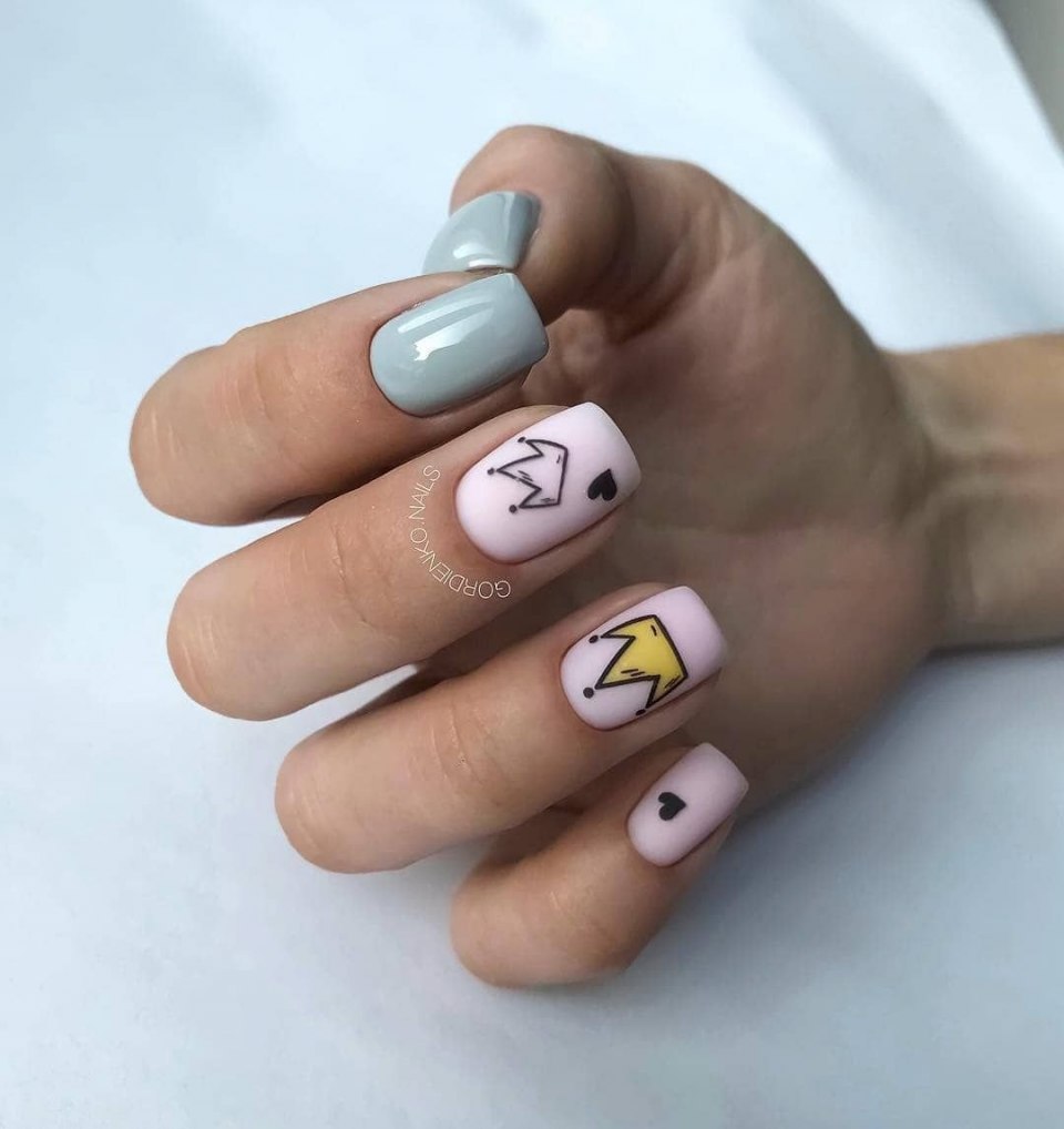 Маникюр на короткие ногти для подростков