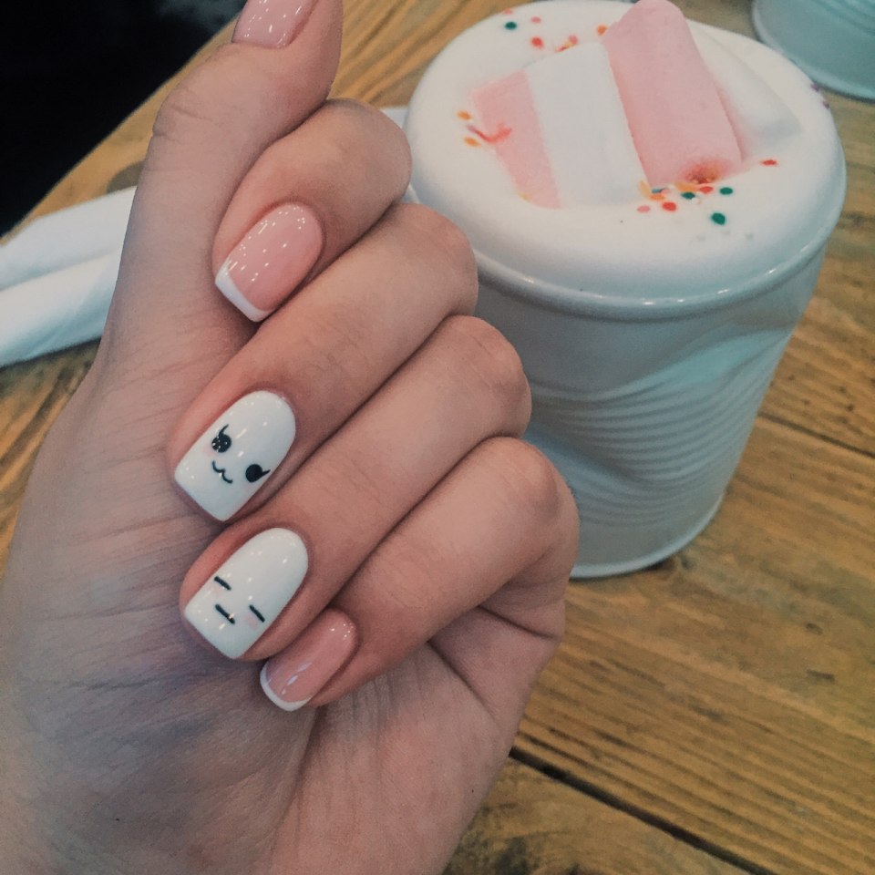 Школьный маникюр для подростков