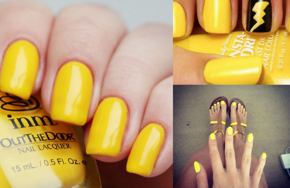 Яркий маникюр