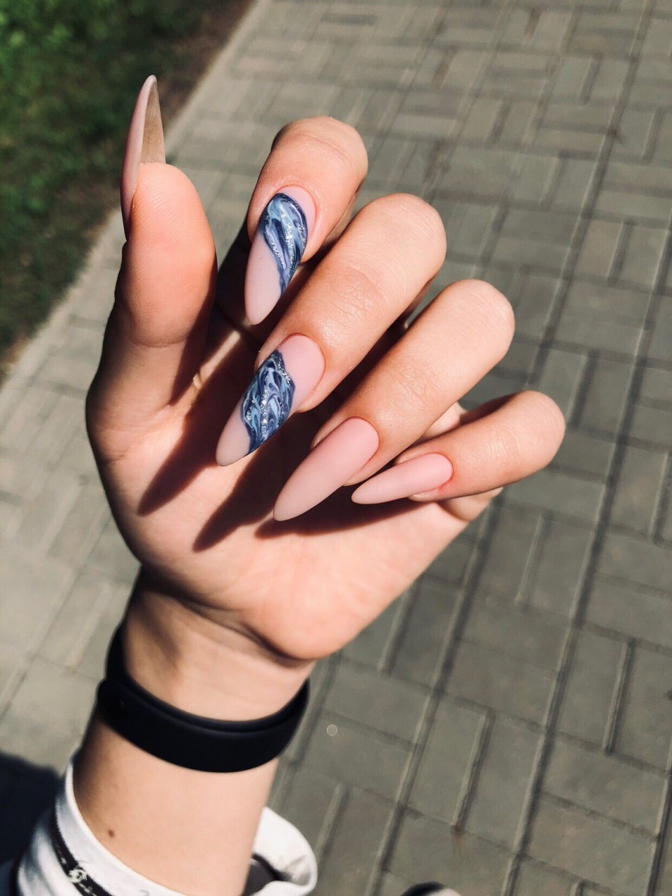 Топовый маникюр на длинные ногти