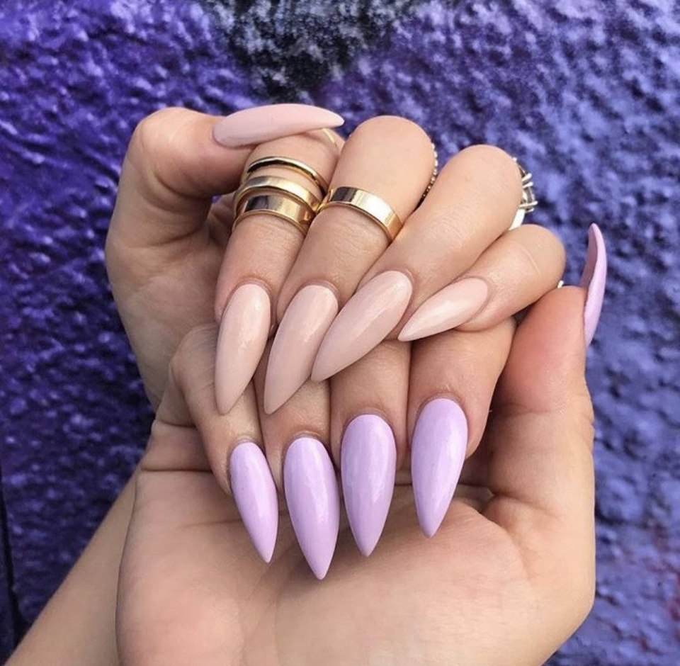 Маникюр на длиныеногди