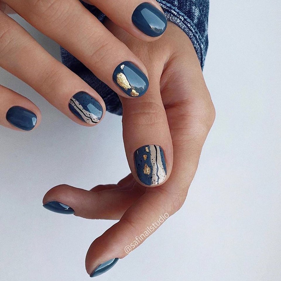 Ногти дизайн новинки 2020 с фольгой