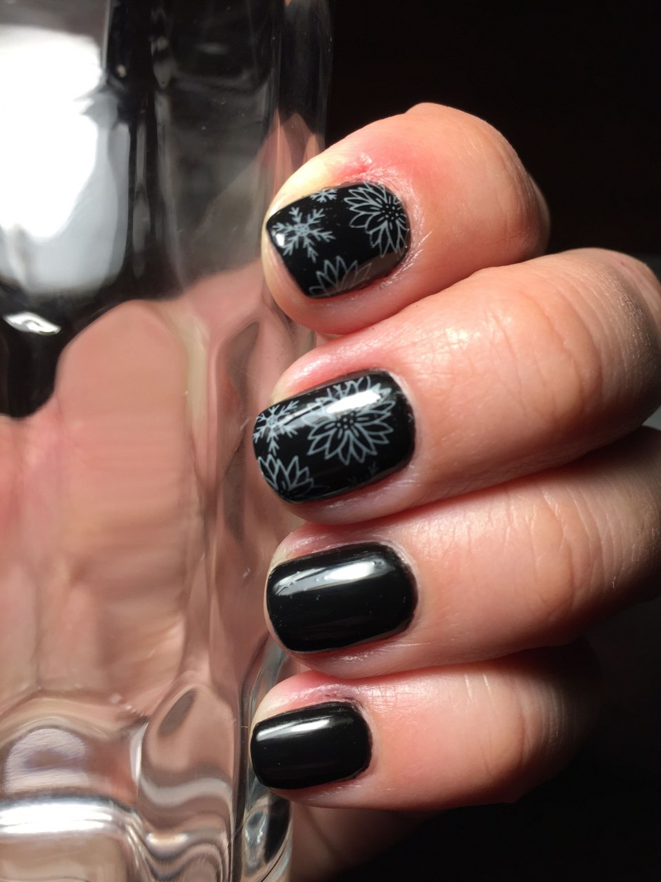 Chanel 219 Black Satin