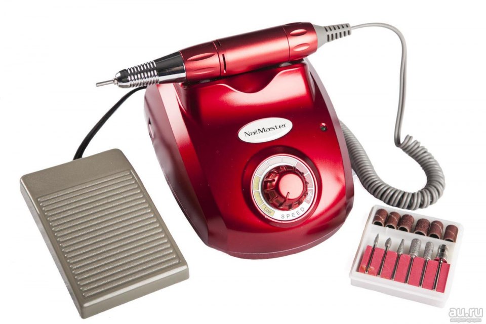Аппарат для маникюра Nail Master DM-208 красный