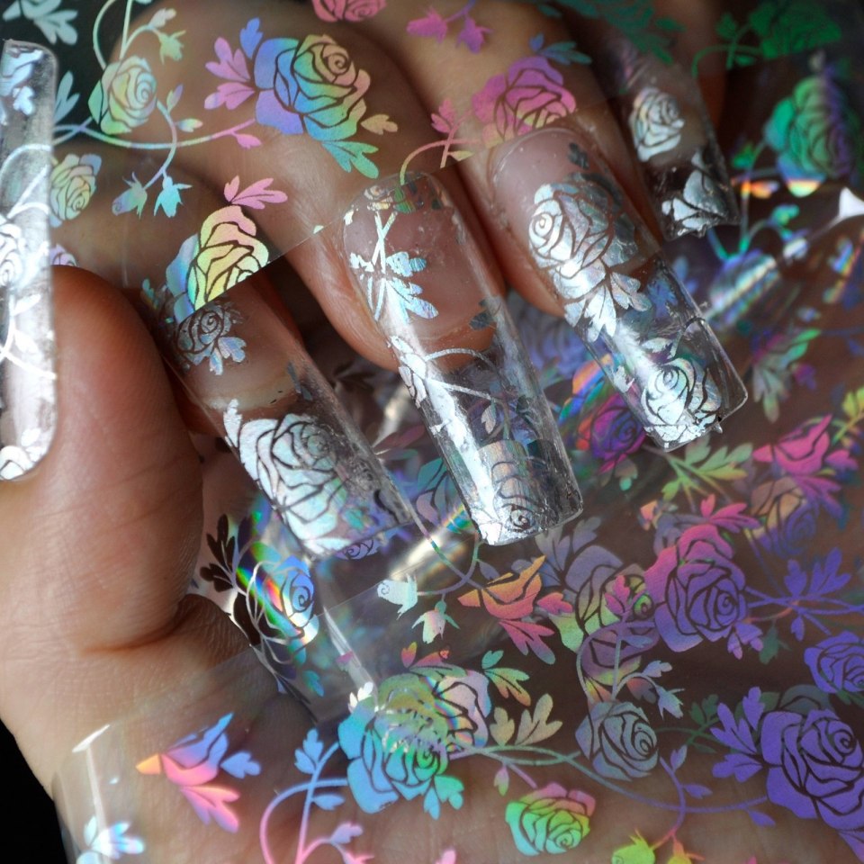 Наращивание выкладной белый френч