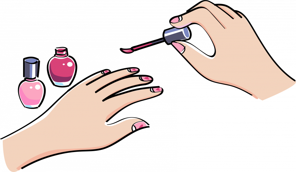 Прозрачный маникюр с изюминкой