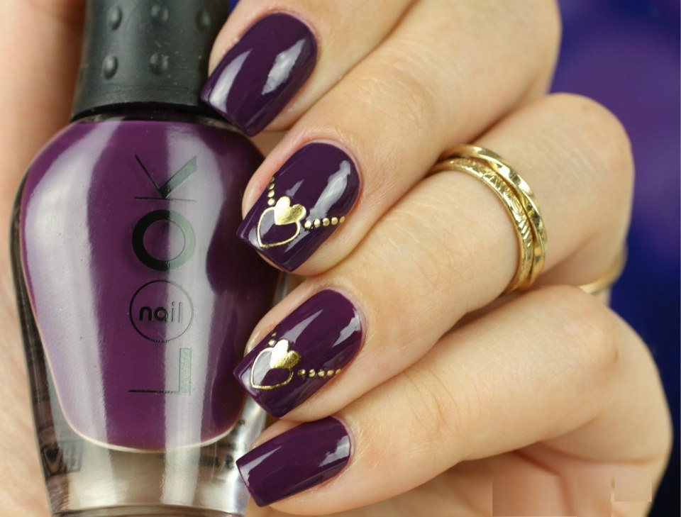 Баклажановые ногти