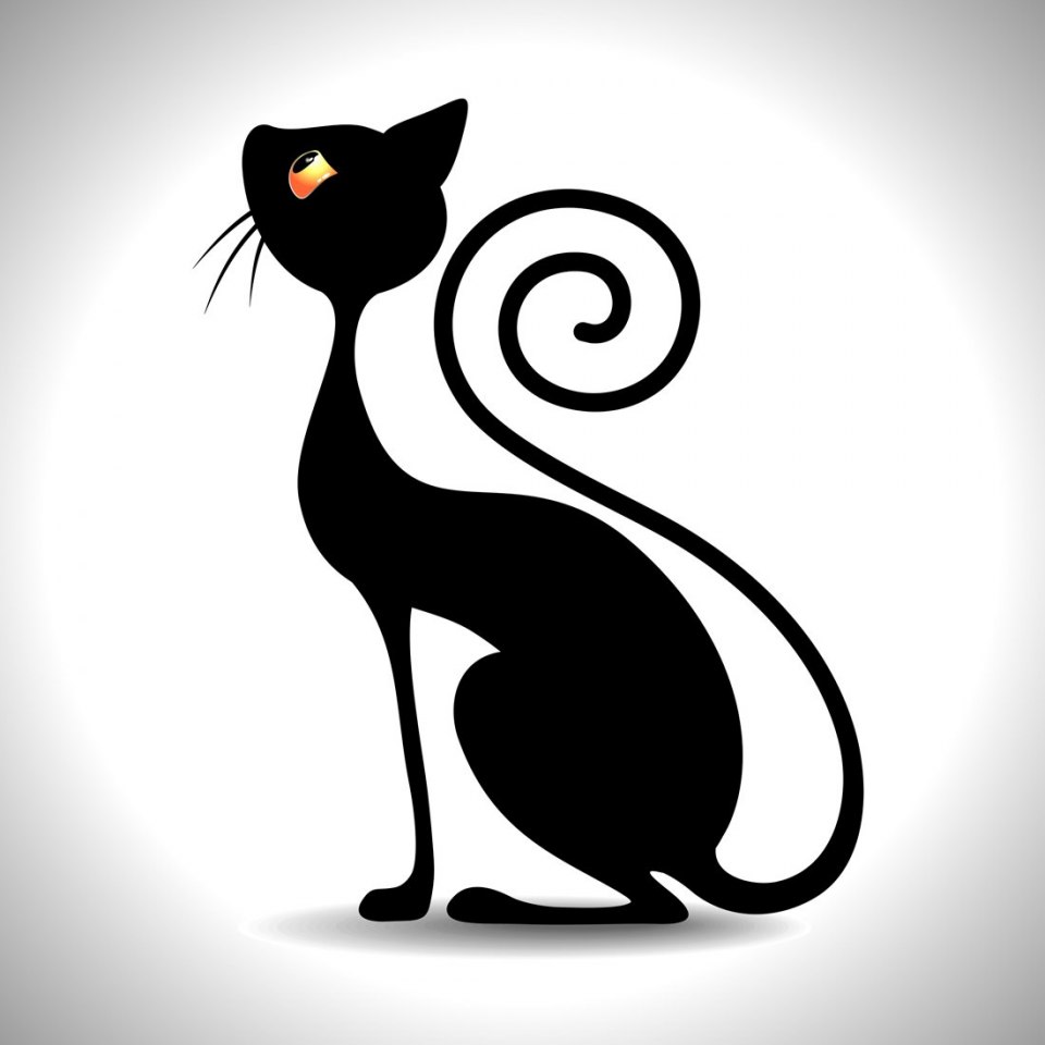 Кошка Векторная Графика