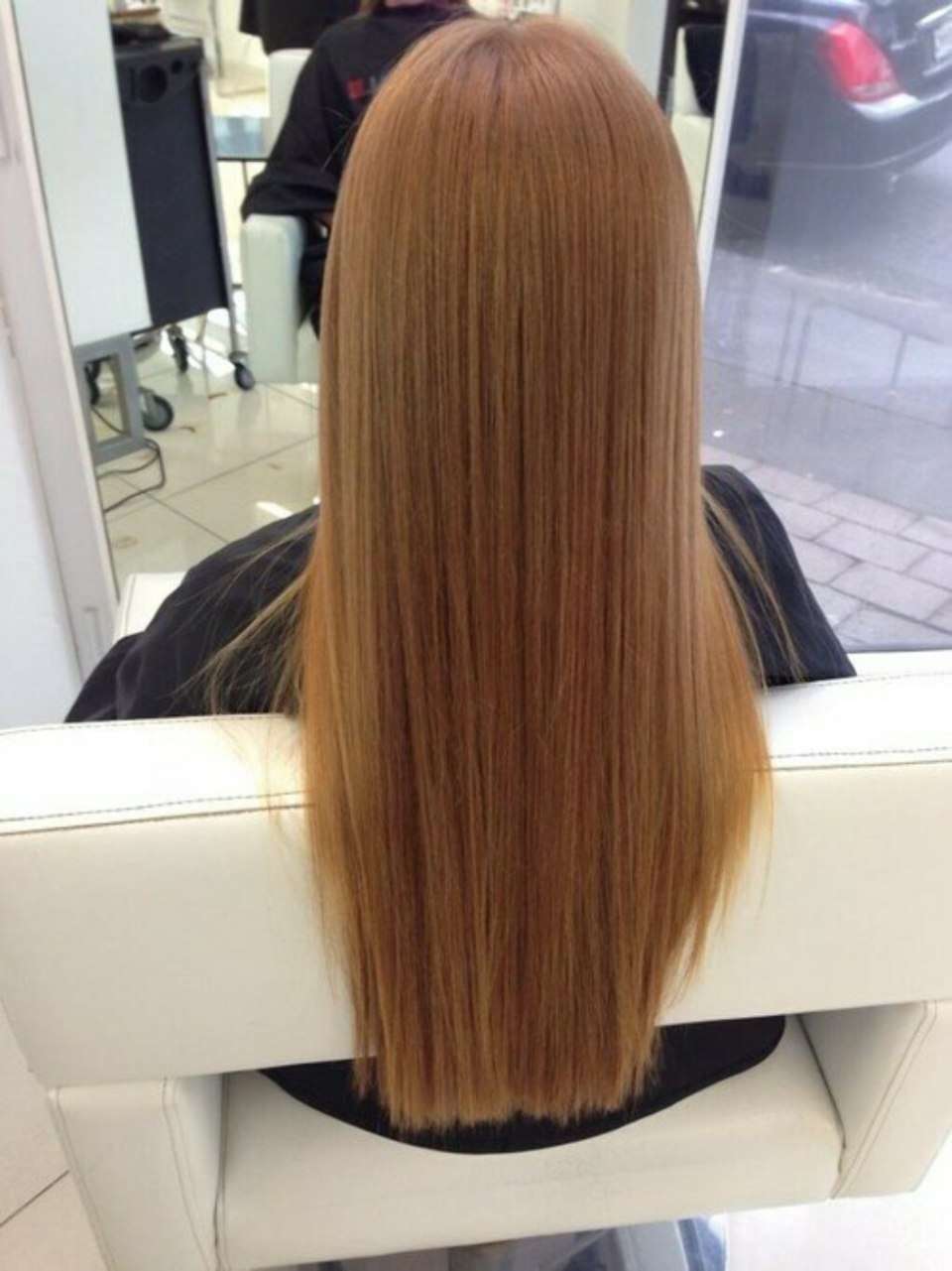 Длинные прямые волосы