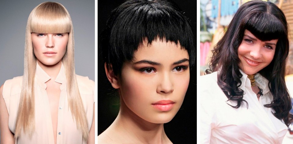 Стрижка с неровной челкой