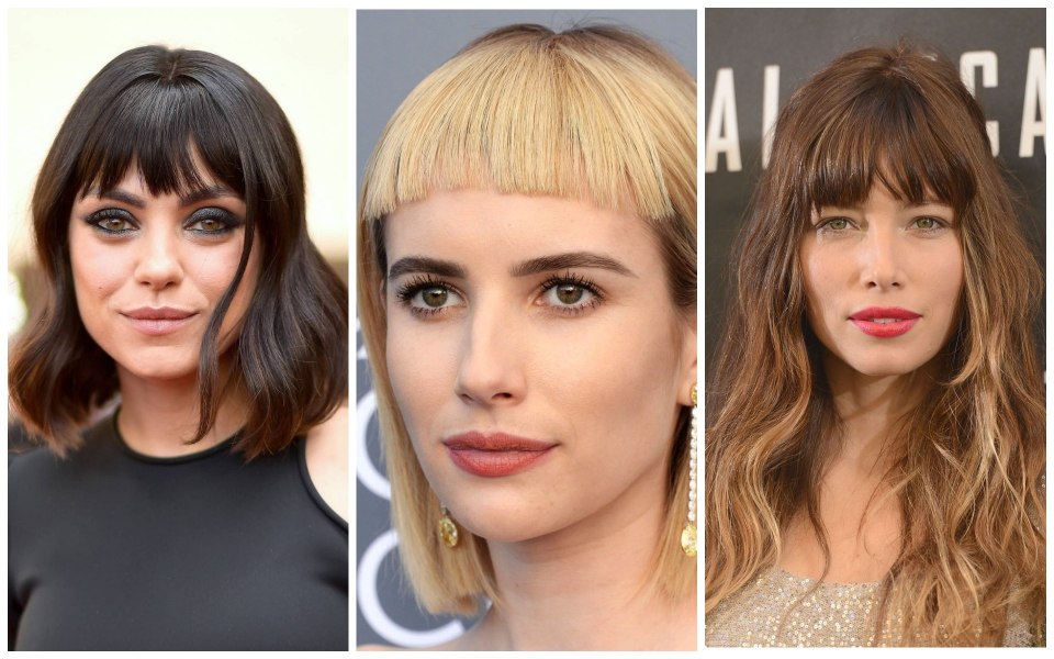 Челка для квадратного лица