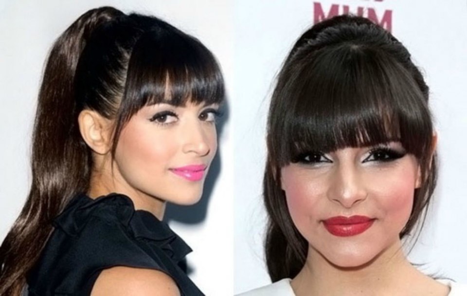 Челка с удлиненными прядями