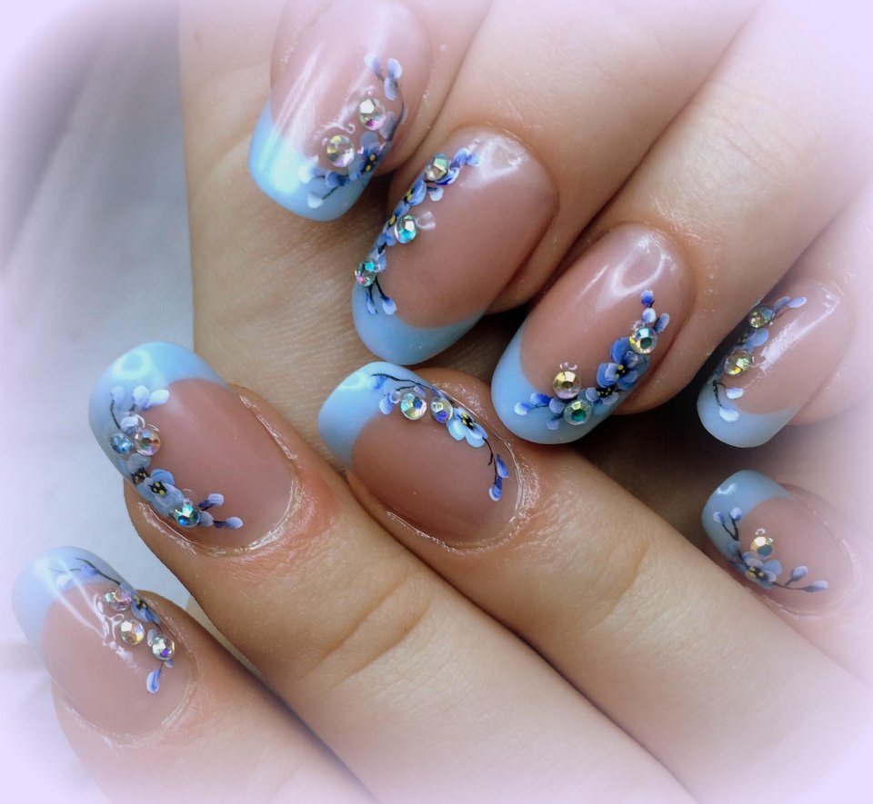 Красивый голубой френч