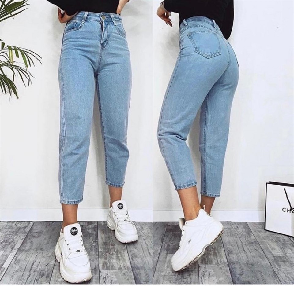 Джинсы бершка mom Fit