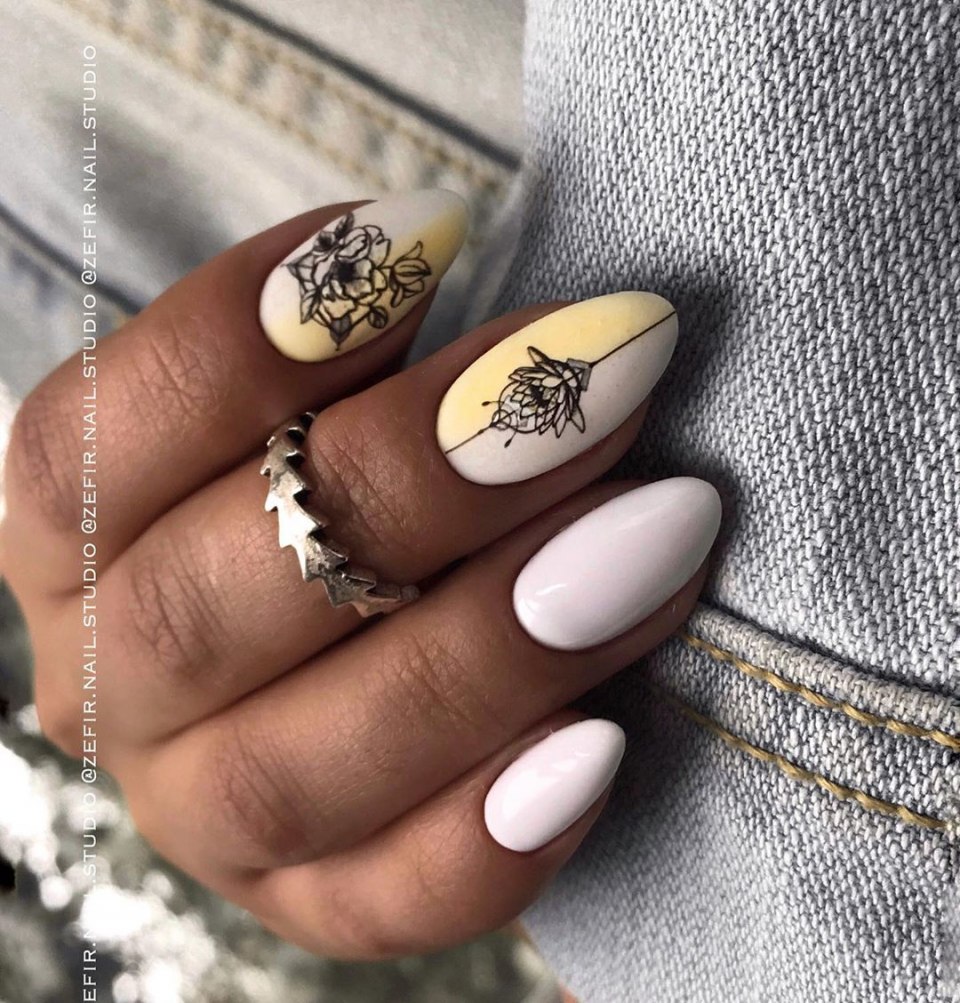 Manicure 2021 миндаль