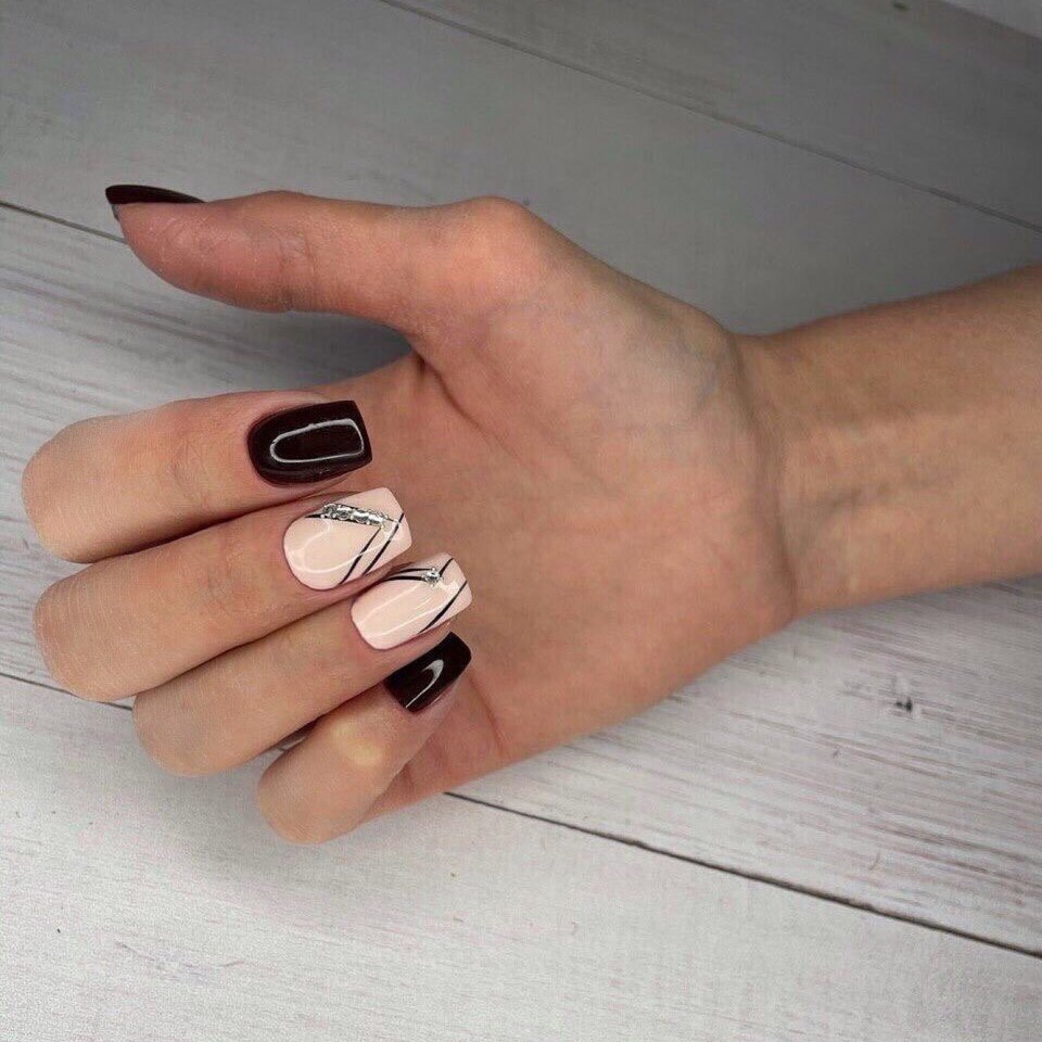 Палитра темных оттенков лака