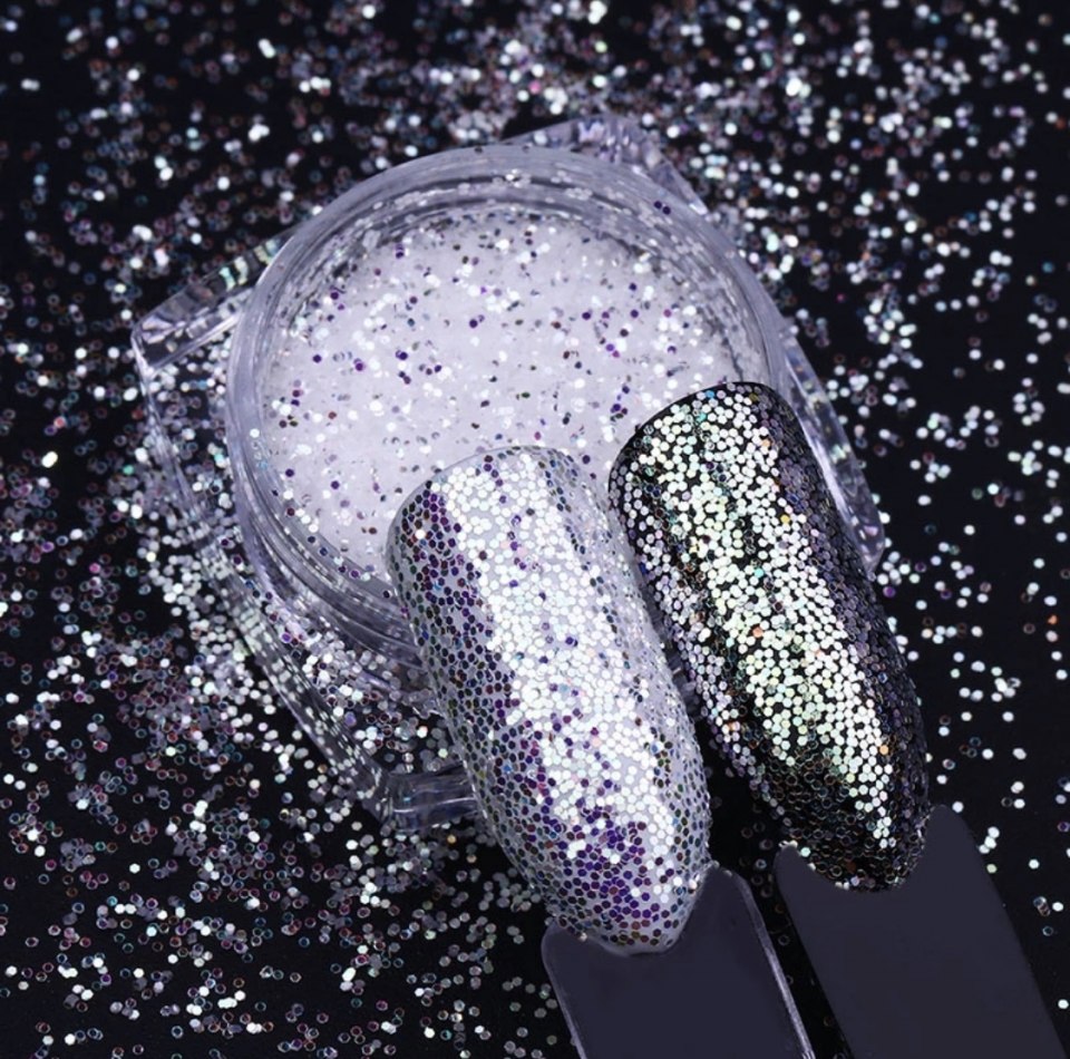 SEREBRO, гель лак «glitter Gel» прозрачный голографик
