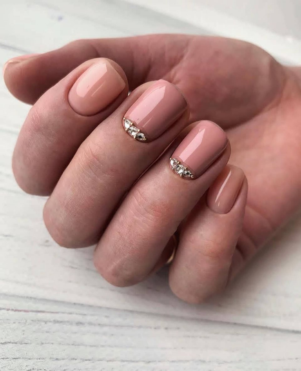 Маникюр осень 2020 на квадратные ногти