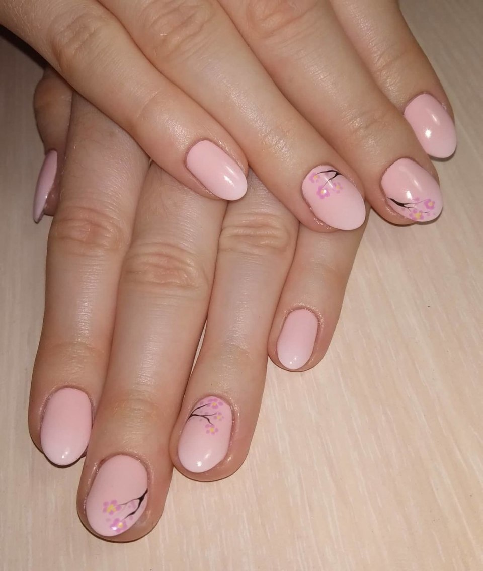 Короткие ногти с гель лаком