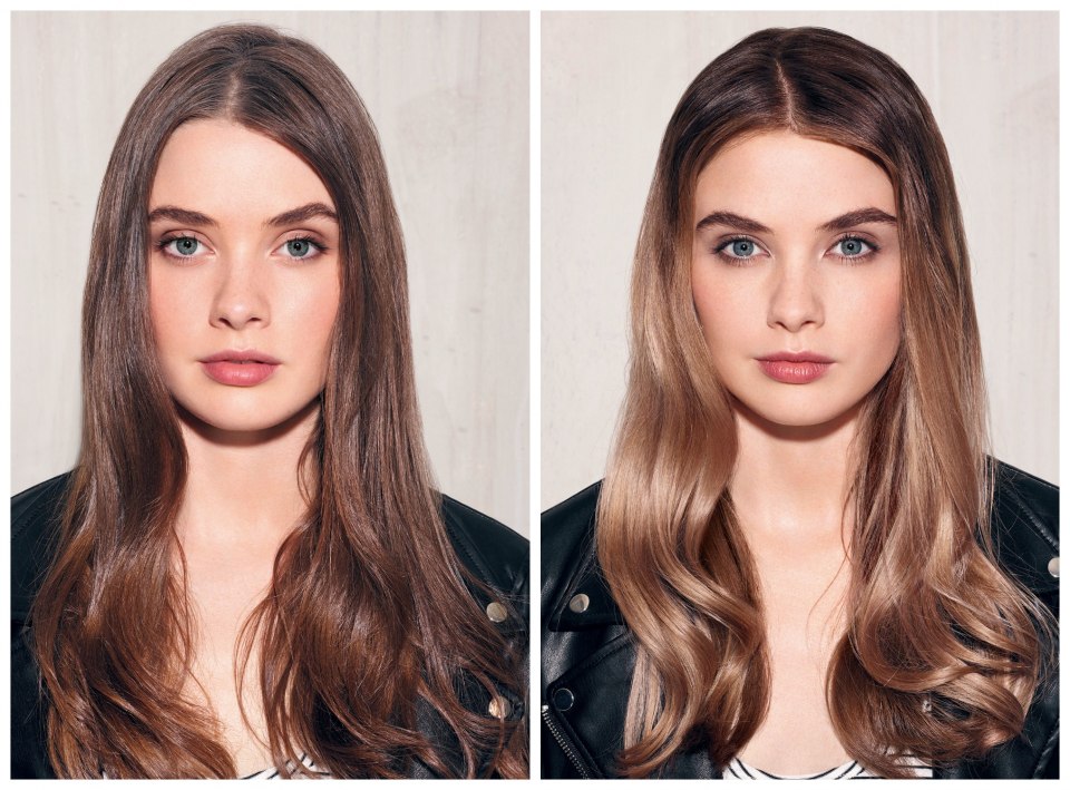 Контуринг балаяж блонд