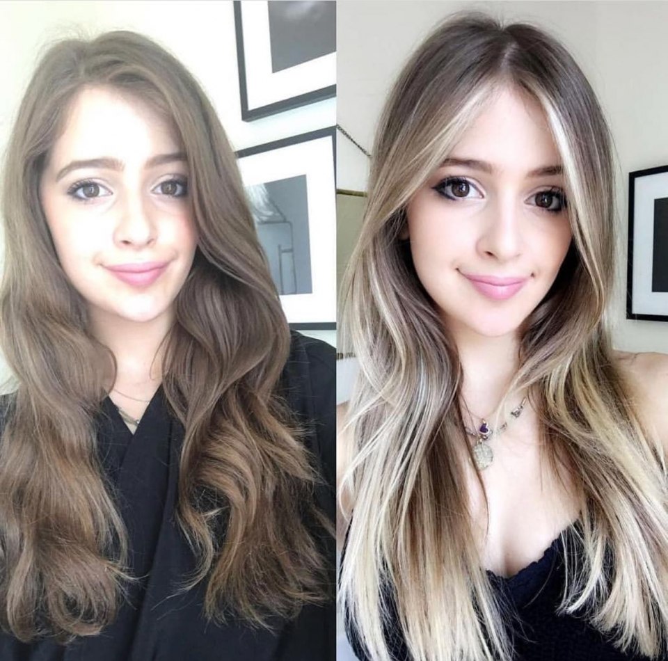 Окрашивание из темного в светлый